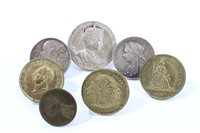 Lot 122 - G.B. silver (N.B. small diameter)...