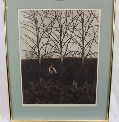 Lot 1136 - *Richard Bawden (b.1936) limited edition print No. 36/75, "The Glade", signed, 40cm x 50cm, framed and glazed