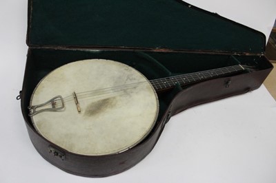 Lot 2355 - Cello banjo, cased