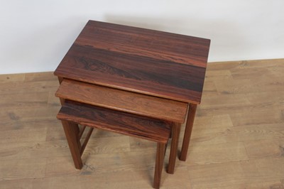 Lot 1423 - Nest of rosewood tables