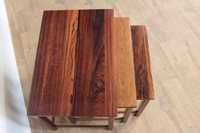 Lot 1423 - Nest of rosewood tables