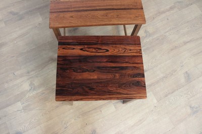 Lot 1423 - Nest of rosewood tables