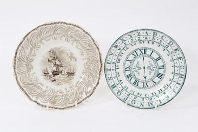 Lot 203 - Two Victorian printed nursery plates