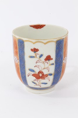 Lot 197 - A Worcester Giles decorated Imari style coffee cup, circa 1770. 
Provenance: Zorensky Collection