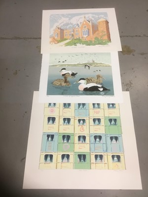 Lot 181 - Penny Berry Paterson (1941-2021) colour linocut, Corfu Cooler, two others