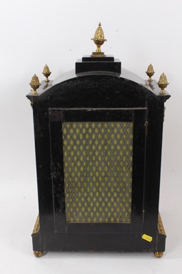 Lot 964 - Late 19th century bracket clock retailed by Thomas Russell & Son of 
Liverpool & London with Westminster chiming fusee movement striking 
on 8 bells