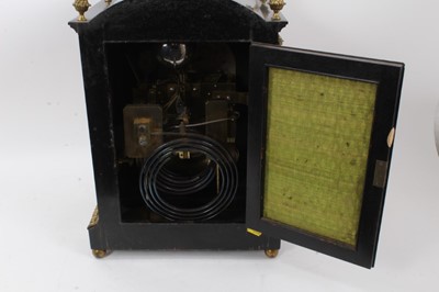 Lot 964 - Late 19th century bracket clock retailed by Thomas Russell & Son of 
Liverpool & London with Westminster chiming fusee movement striking 
on 8 bells