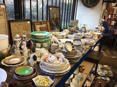 Lot 34 - Large quantity of Victorian and later ceramics