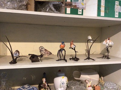 Lot 233 - Six Albany fine china bird figurines