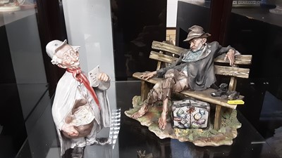 Lot 165 - Four capodimonte figures