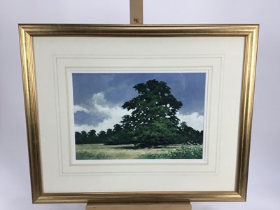 Lot 108 - Paul Gaisford, oil on board - rural landscape, signed, in glazed gilt frame