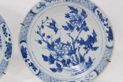 Lot 217 - Six 19th century Chinese blue and white dishes