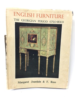Lot 14 - H.M.Queen Elizabeth The Queen Mother, signed and inscribed book "English Furniture The Georgian Period" by Margaret Jourdain & F. Rose, inscibed ' For my dear "M" with affectionate good wishes for...