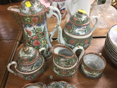 Lot 273 - Cantonese Famille Rose teaset