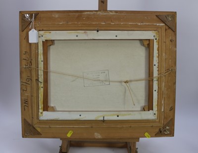 Lot 1210 - *Tom Keating oil on canvas- figures in the street, signed, in gilt frame