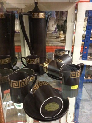 Lot 58 - Portmeirion coffee set with Greek Key pattern