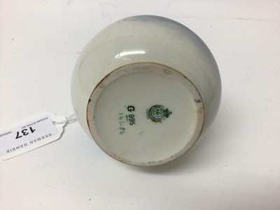 Lot 137 - Royal Worcester vase hand decorated by R Rushton