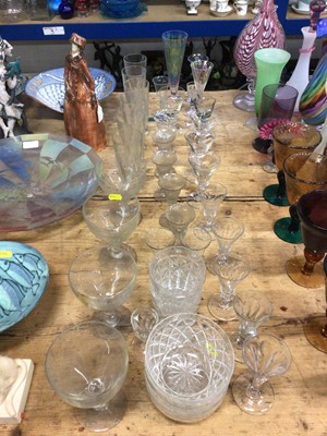 Lot 12 - Collection of 19th century and later drinking glasses