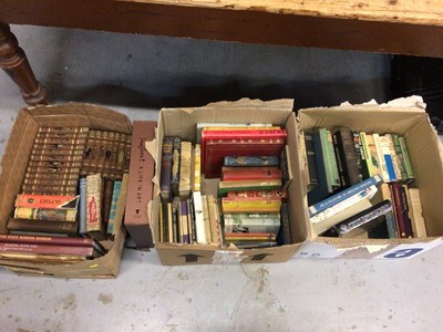 Lot 64 - Three boxes of books, including Folio Society, Agatha Christie, other 20th century fiction, etc