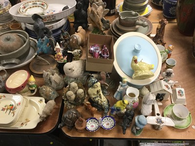 Lot 305 - Large quantity of various china and glassware to include decanters, teaware and ornaments.