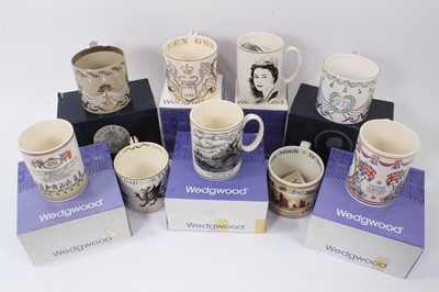Lot 149 - Collection of Wedgwood commemorative mugs