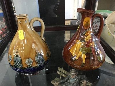 Lot 164 - Two Royal Doulton Whisky flagons
