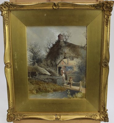 Lot 167 - Samuel Owen (1768 - 1857) watercolour - cottage scene, signed