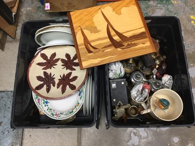Lot 332 - Group of blow lamps, ceramics and other items