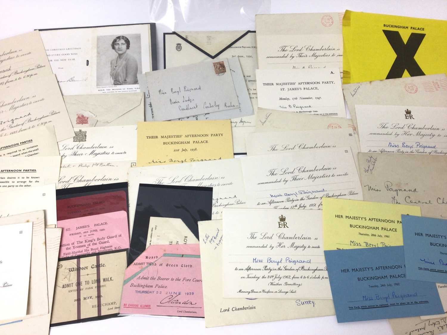 Lot 83 - Miss Beryl Poignand - The former Governess to H.M.Queen Elizabeth The Queen Mother