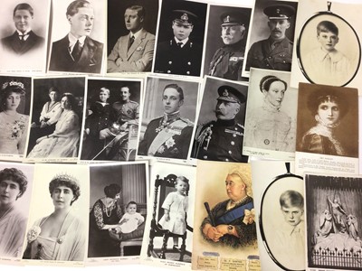 Lot 86 - A collection of early 20th century Royal postcards, English and European including King George V and family, The Tsar , The King of Spain etc (30 +)