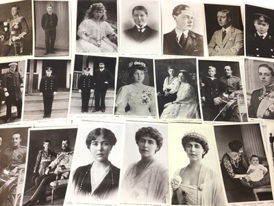 Lot 86 - A collection of early 20th century Royal postcards, English and European including King George V and family, The Tsar , The King of Spain etc (30 +)