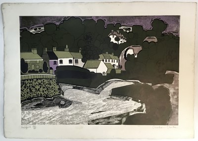 Lot 124 - Graham Clarke (b.1941) print - Helford, signed and numbered 42/50