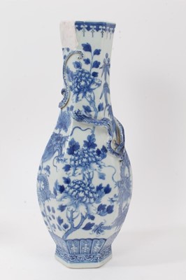 Lot 222 - Late 19th century Chinese blue and white porcelain vase