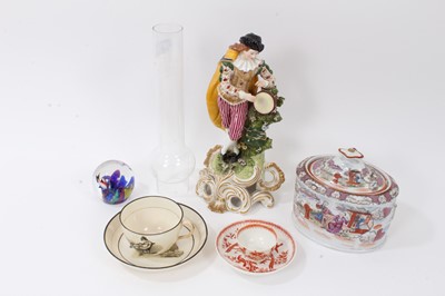 Lot 296 - A Miles Mason sucrier and cover,and other items