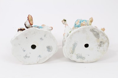 Lot 33 - A pair of Continental porcelain figures, in 18th century style