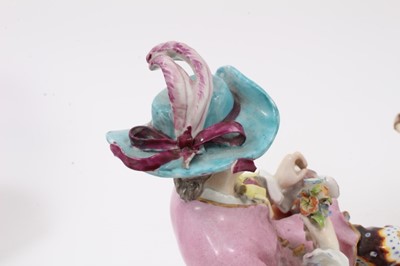 Lot 33 - A pair of Continental porcelain figures, in 18th century style