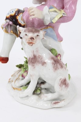 Lot 33 - A pair of Continental porcelain figures, in 18th century style