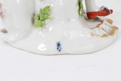 Lot 33 - A pair of Continental porcelain figures, in 18th century style