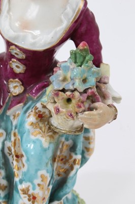 Lot 33 - A pair of Continental porcelain figures, in 18th century style