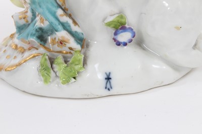 Lot 33 - A pair of Continental porcelain figures, in 18th century style