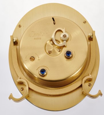 Lot 561 - Cartier Les Must de Cartier desk clock and matching photograph frame in fitted box