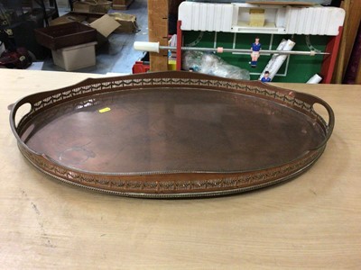 Lot 189 - 19th century silver plated oval tray