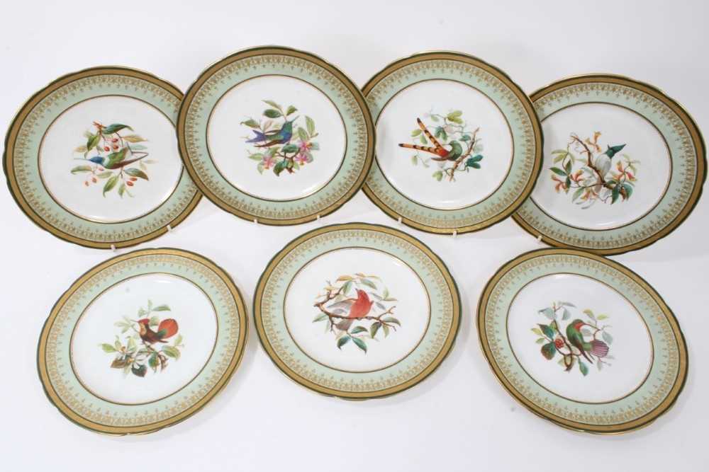 Lot 146 - A set of seven Mintons plates
