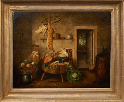 Lot 1035 - Benjamin Blake (c. 1770-1830) oil on panel - The game larder