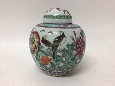 Lot 49 - Chinese porcelain ginger jar and cover