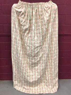 Lot 1440 - Jane Churchill pair of pink and green check and flower pattern interlined curtains with gathered heading