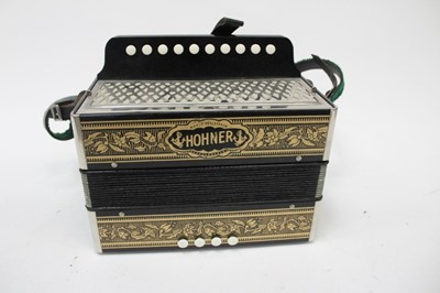 Lot 2316 - Hohner piano accordion in associated case
