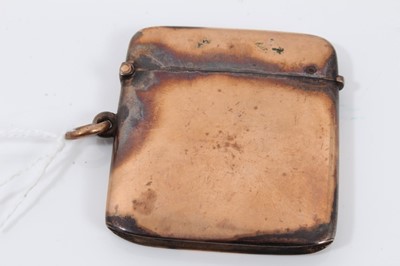 Lot 174 - 9ct rose gold vesta case