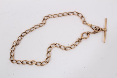 Lot 176 - Victorian 15ct gold watch chain