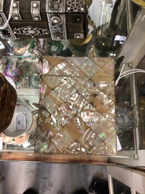 Lot 68 - Victorian mother of pearl card case